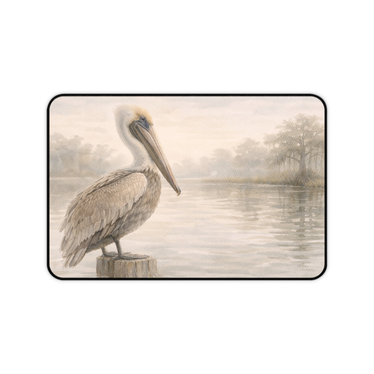 Pelican Morning Desk Mat – Calming Coastal Mouse Pad