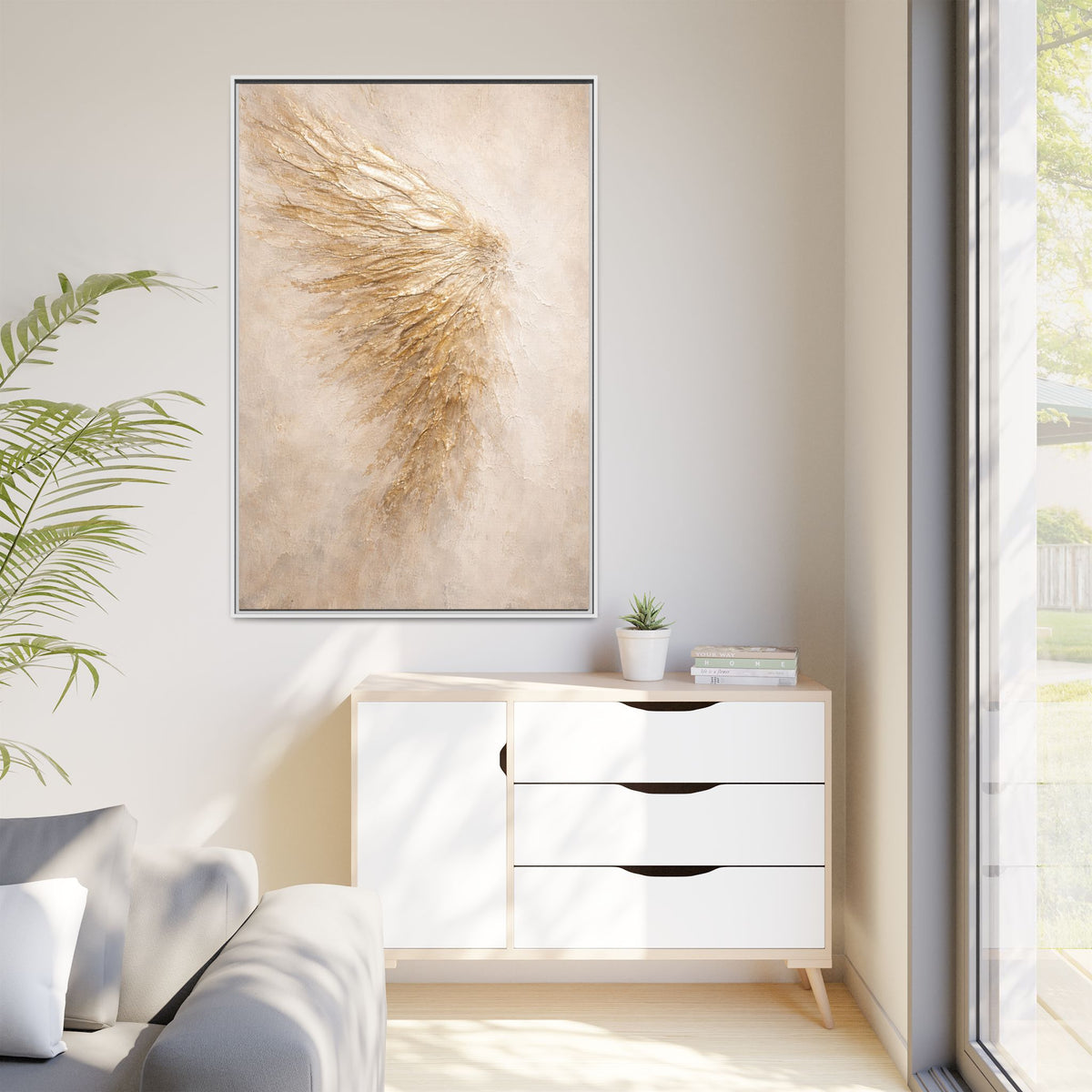 Abstract Angel Wing Canvas Wall Art