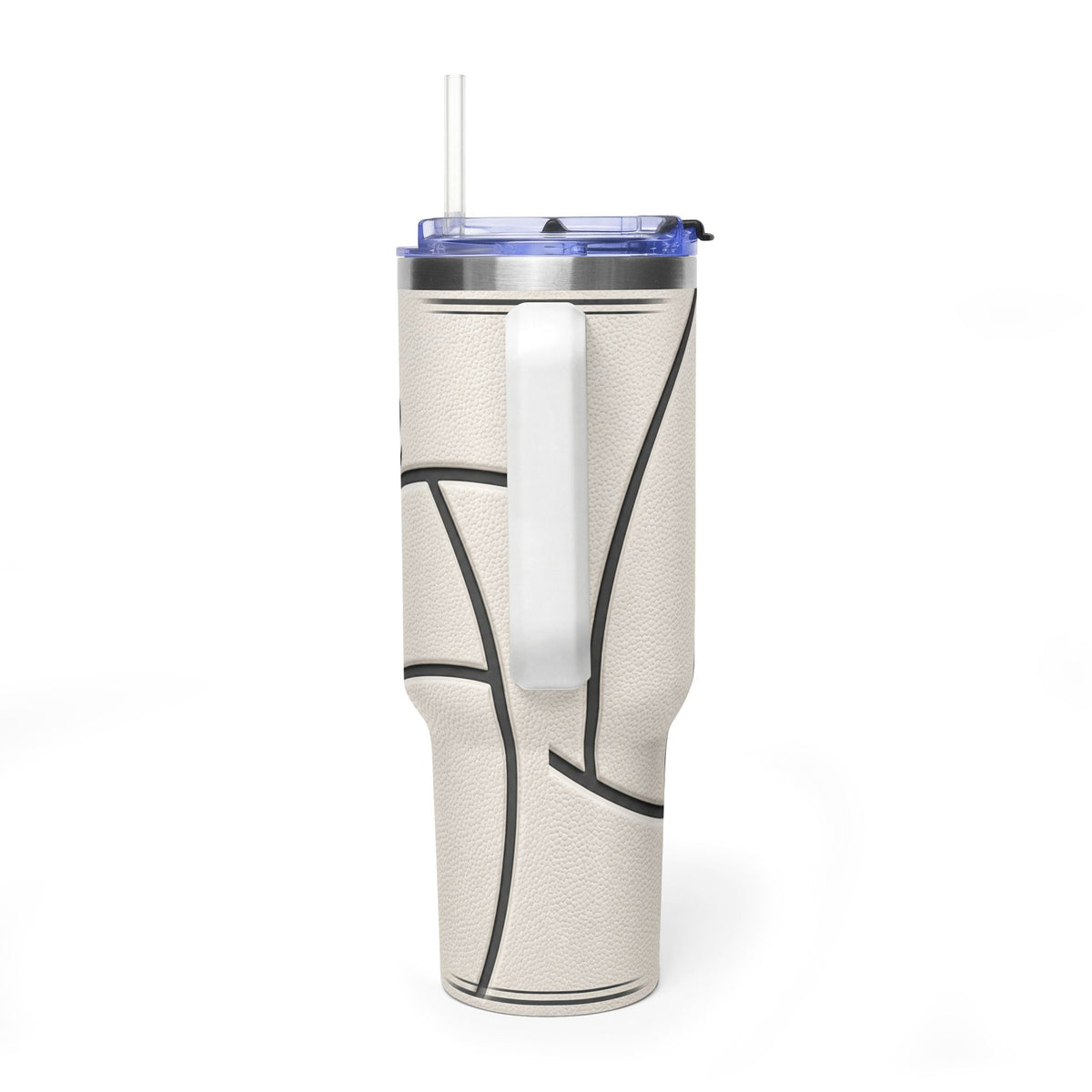 Personalized Volleyball Tumbler – 40 oz Name &amp; Number Travel Cup