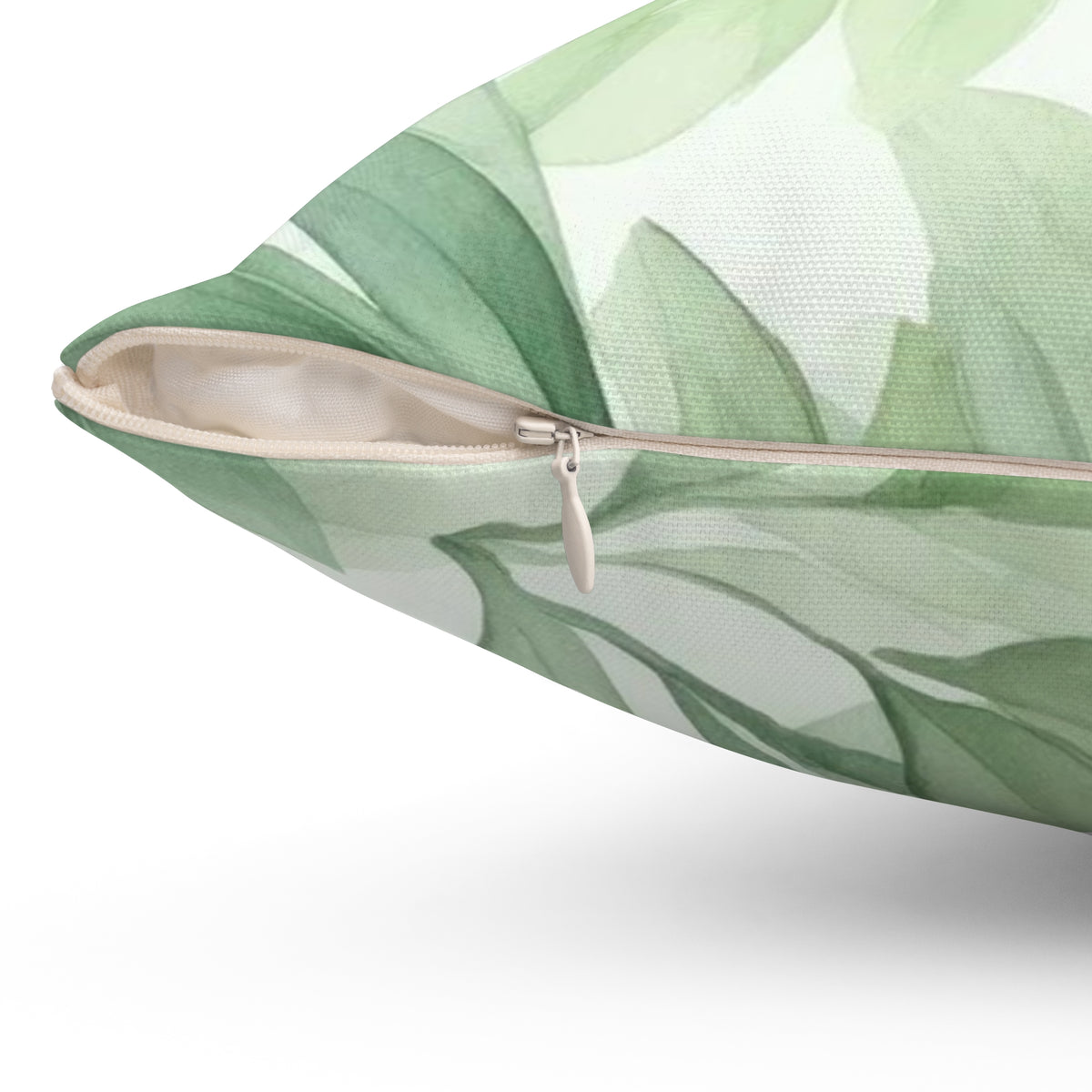 botanical leaf pillow
