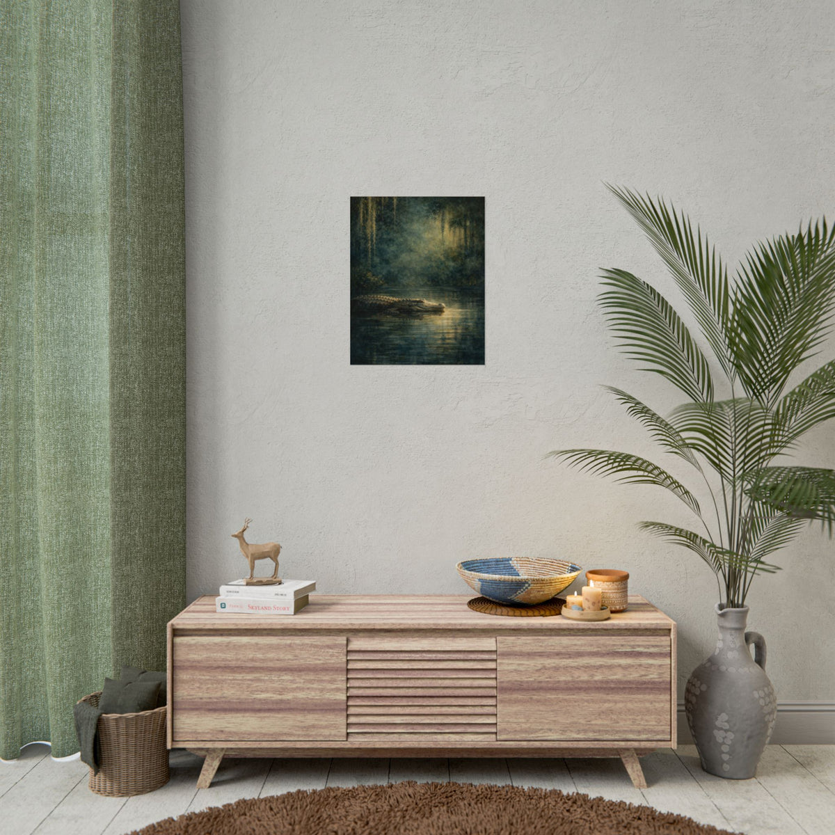 Louisiana Alligator Mystic Spanish Moss Poster