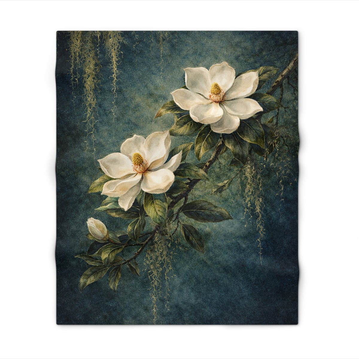 Southern Estate Magnolia Throw Blanket