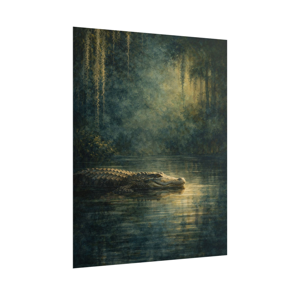 Louisiana Alligator Mystic Spanish Moss Poster