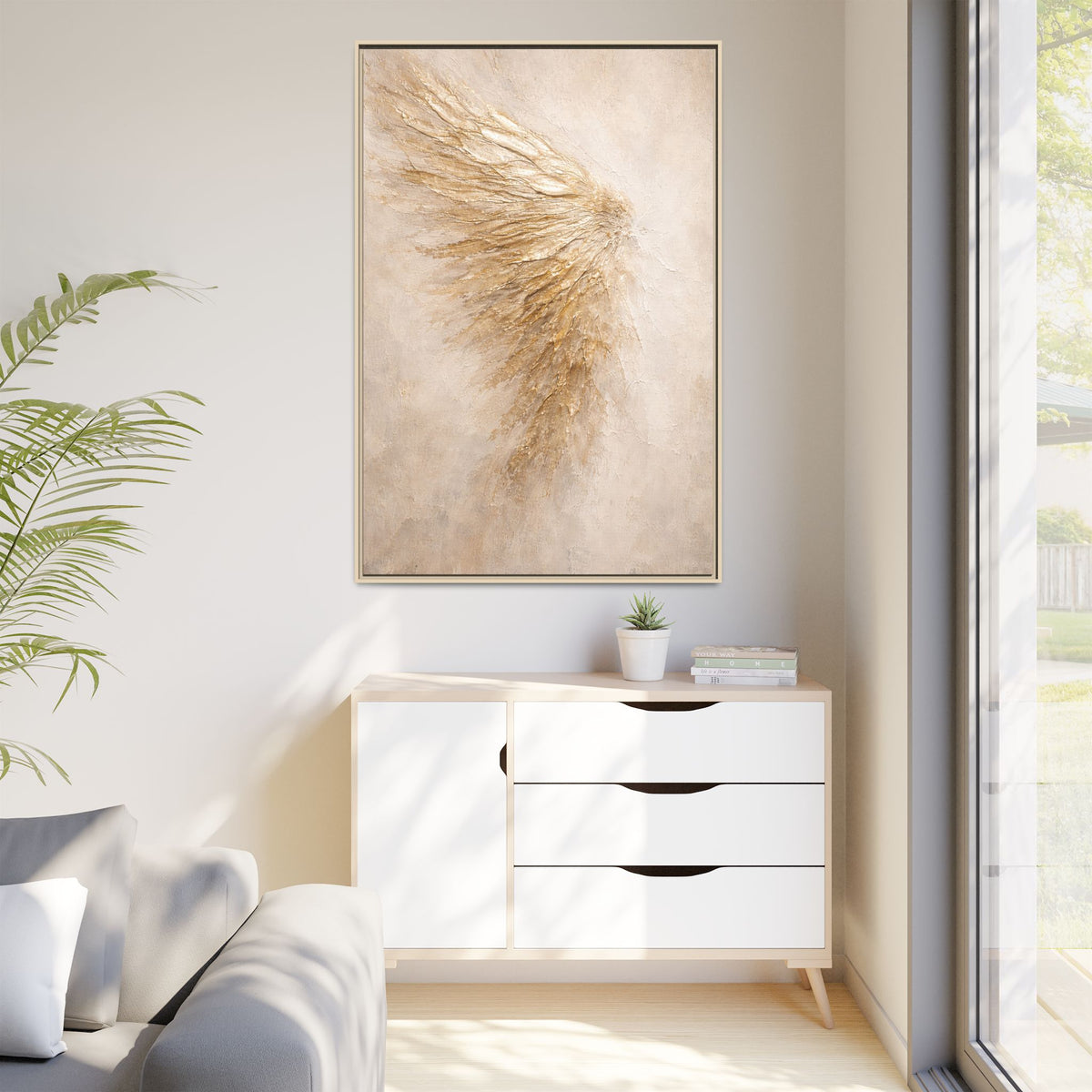 Abstract Angel Wing Canvas Wall Art