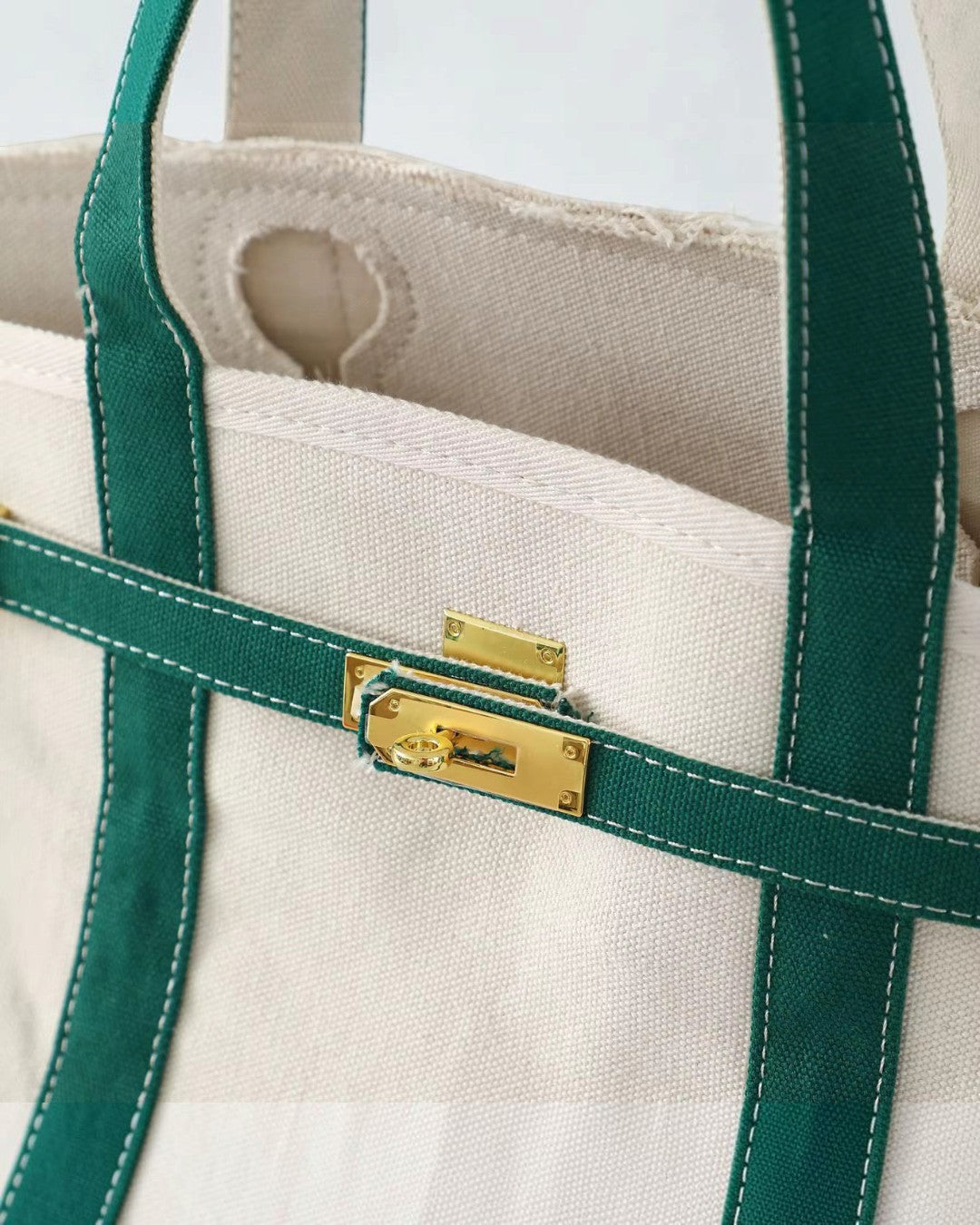 The Weekender Distressed Canvas Tote Bag
