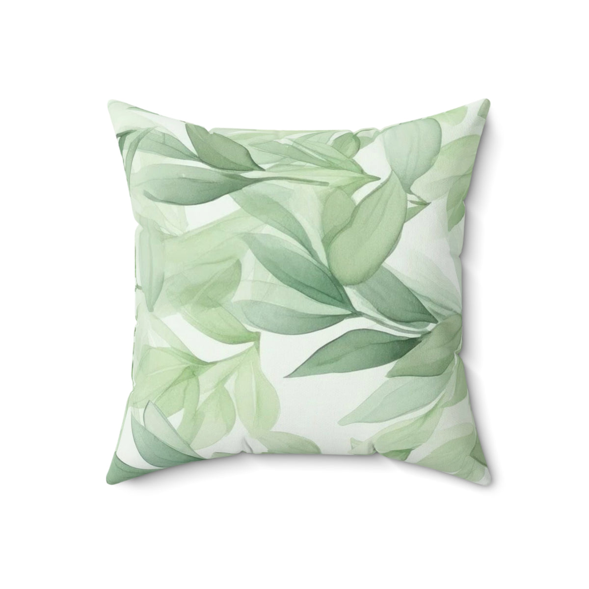 botanical leaf pillow