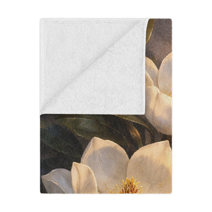 Magnolia Blossom Minky Blanket