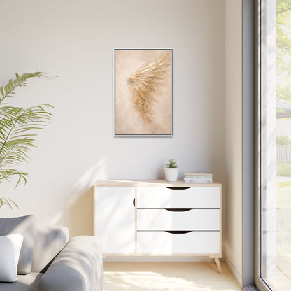 Abstract Angel Wing Framed Canvas Wall Art