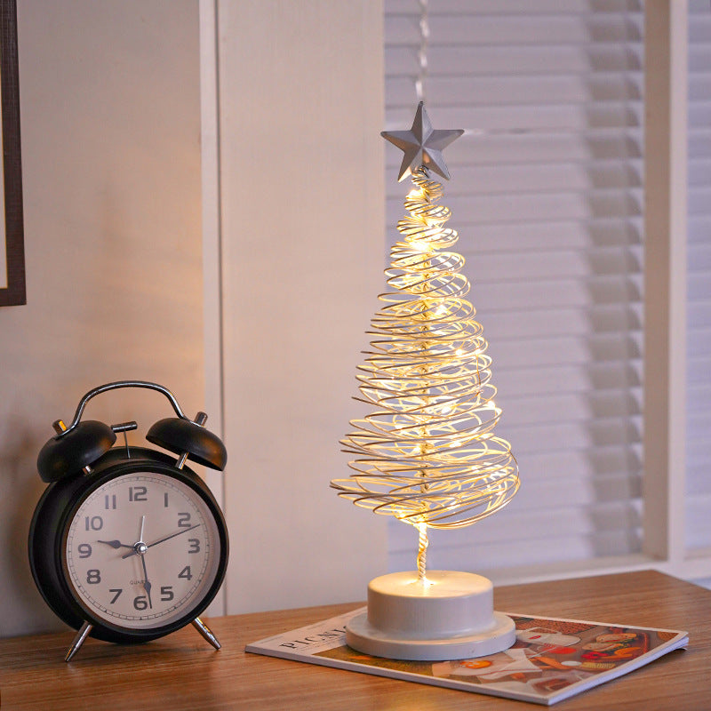 LED Spiral Christmas Tree Light | Holiday Table Decor
