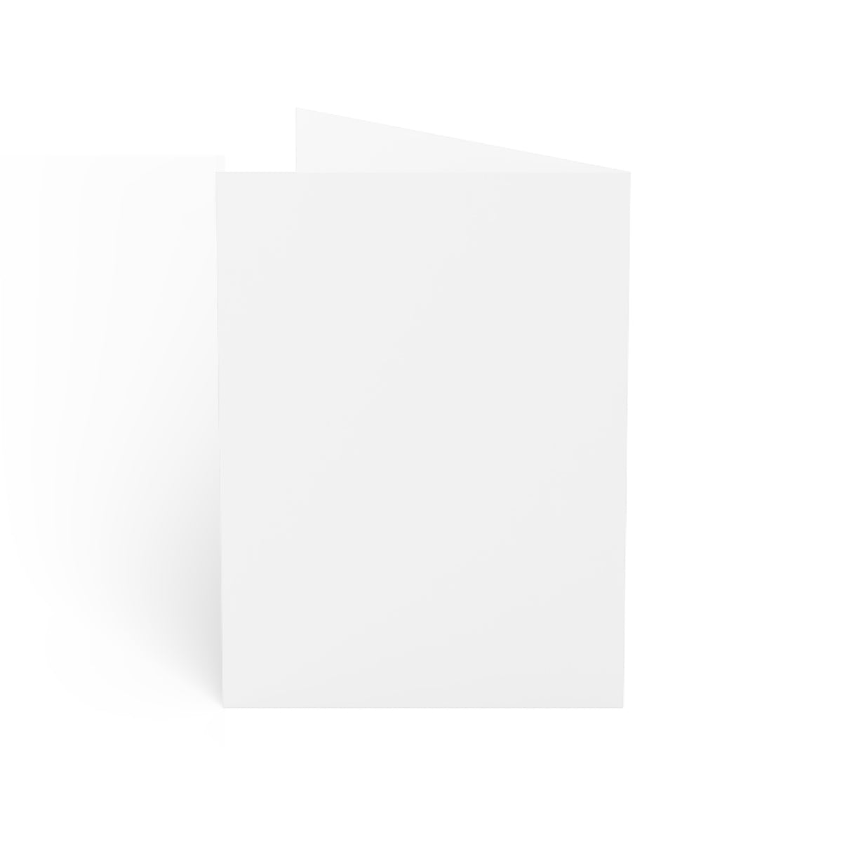 Minimal Brushstroke Christmas Tree Greeting Card — "Happy Holidays" (Multipack)