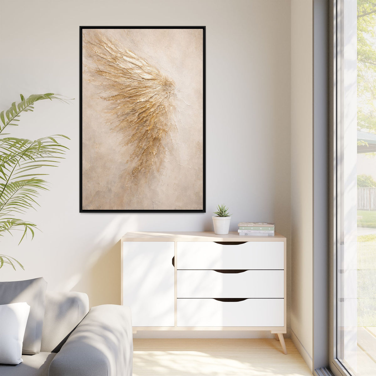 Abstract Angel Wing Canvas Wall Art