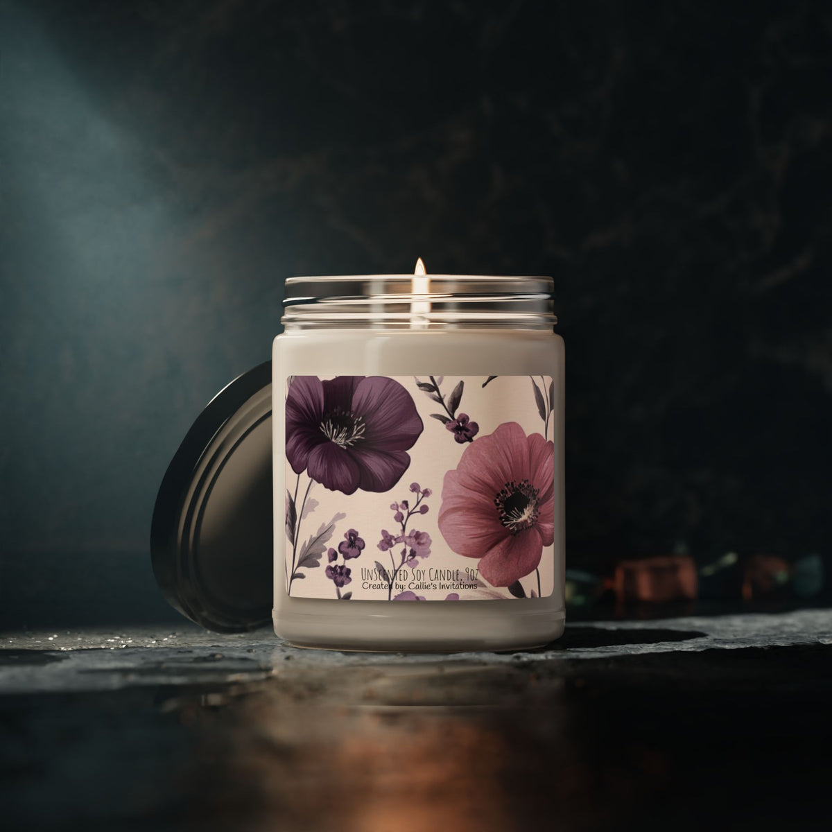 Floral Scented Soy Candle – Aromatherapy Relaxation Candle