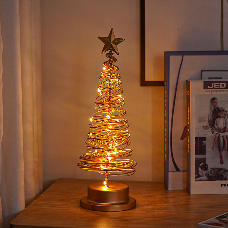 LED Spiral Christmas Tree Light | Holiday Table Decor