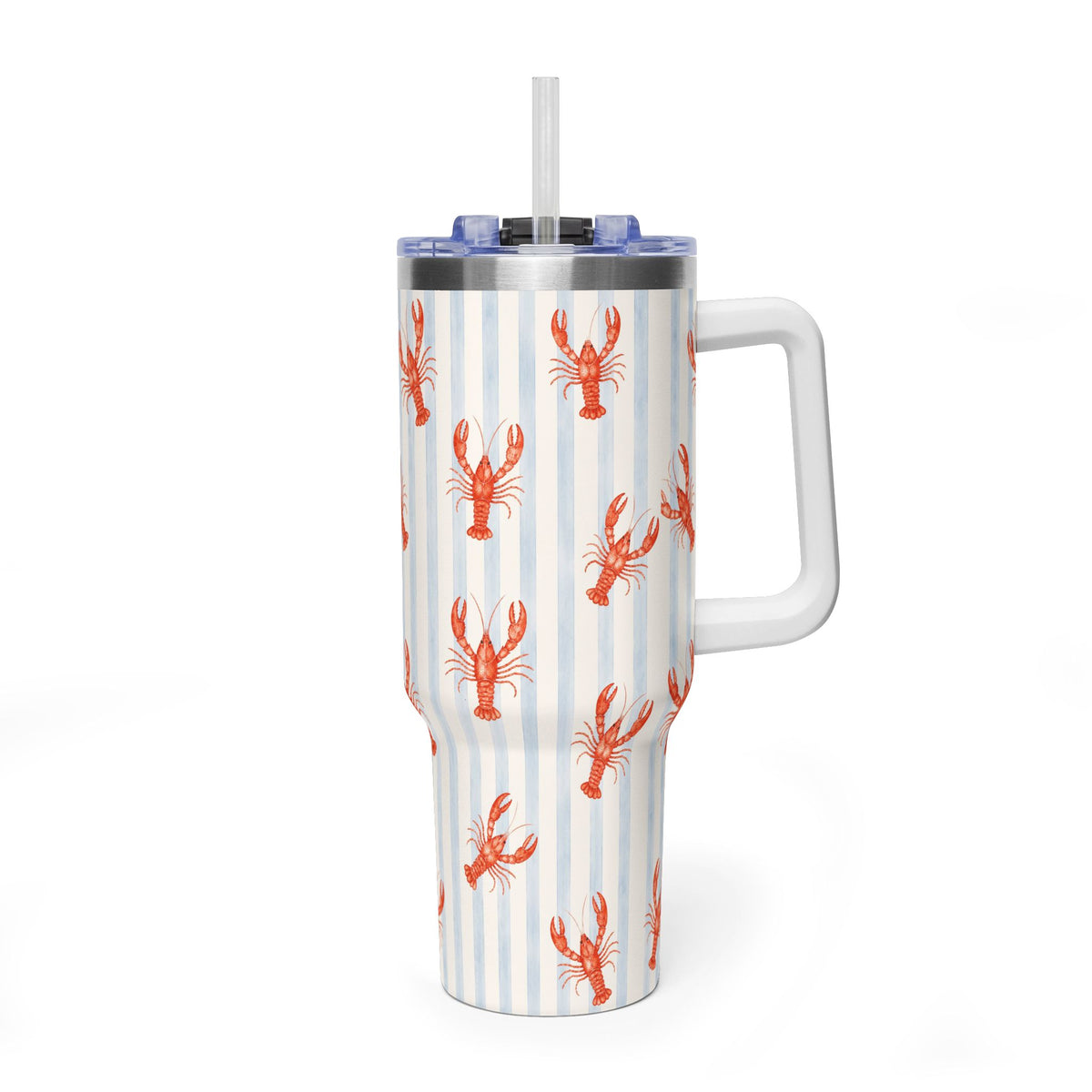 Red Crawfish Pattern Tumbler