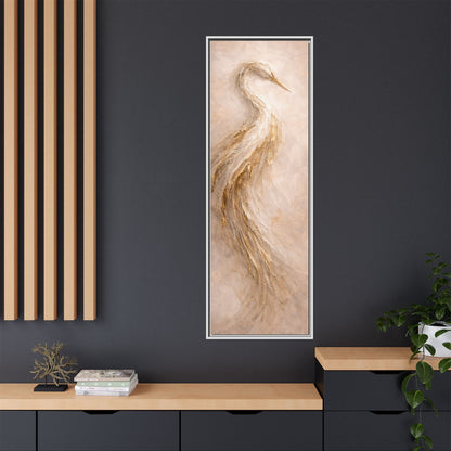 Southern Heirloom Heron Canvas Wall Art