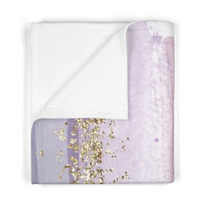 Meadow Ribbons Baby Fleece Blanket – Pastel Nursery Throw