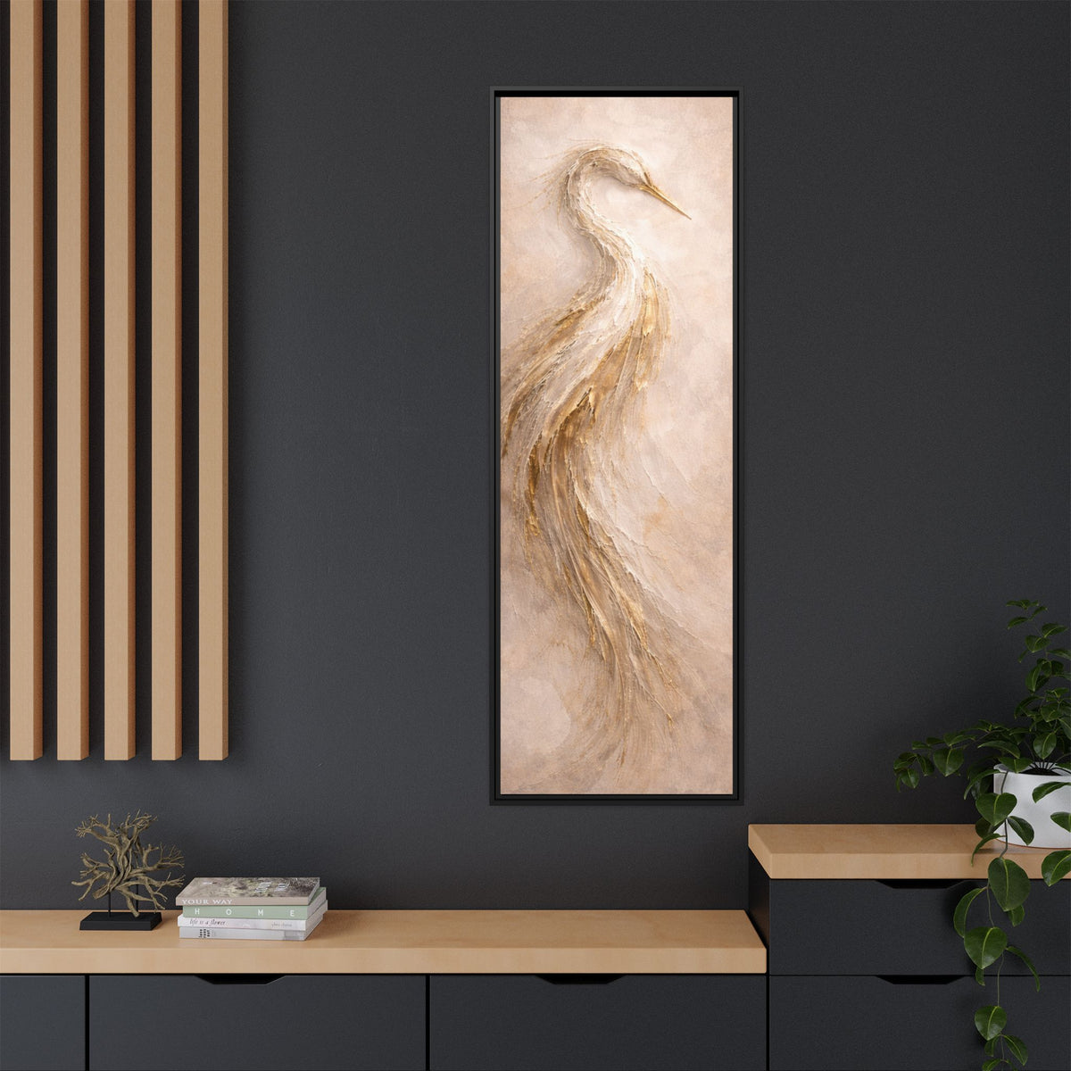 Southern Heirloom Heron Canvas Wall Art