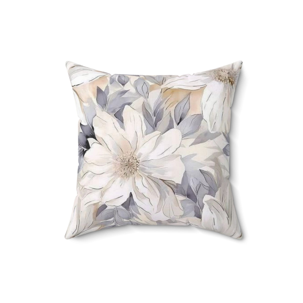 floral square pillow