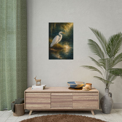 Southern Bayou Egret Wall Art