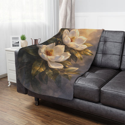 Magnolia Blossom Minky Blanket