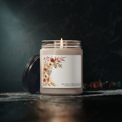 Soy Candle — Autumn Floral Scented 9oz