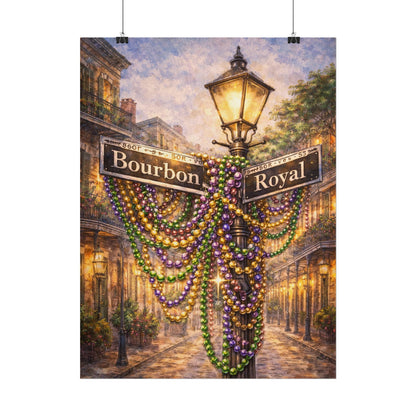 Bourbon Street Mardi Gras Artwork