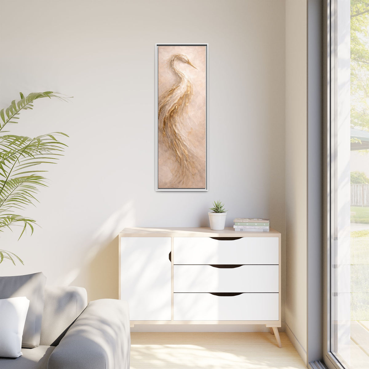 Southern Heirloom Heron Canvas Wall Art