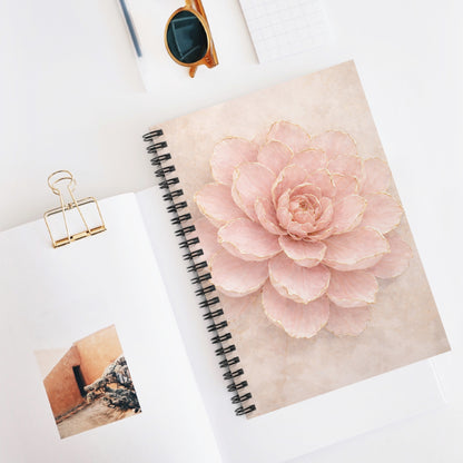 camellia spiral notebook