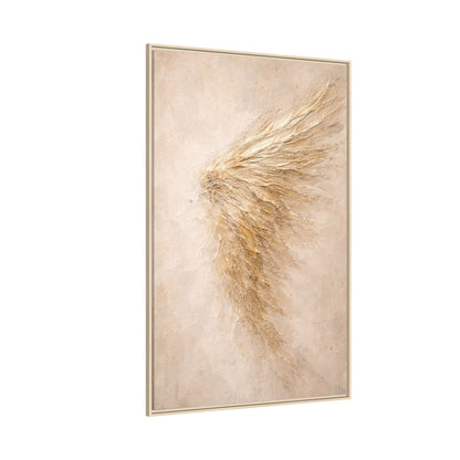 Abstract Angel Wing Framed Canvas Wall Art