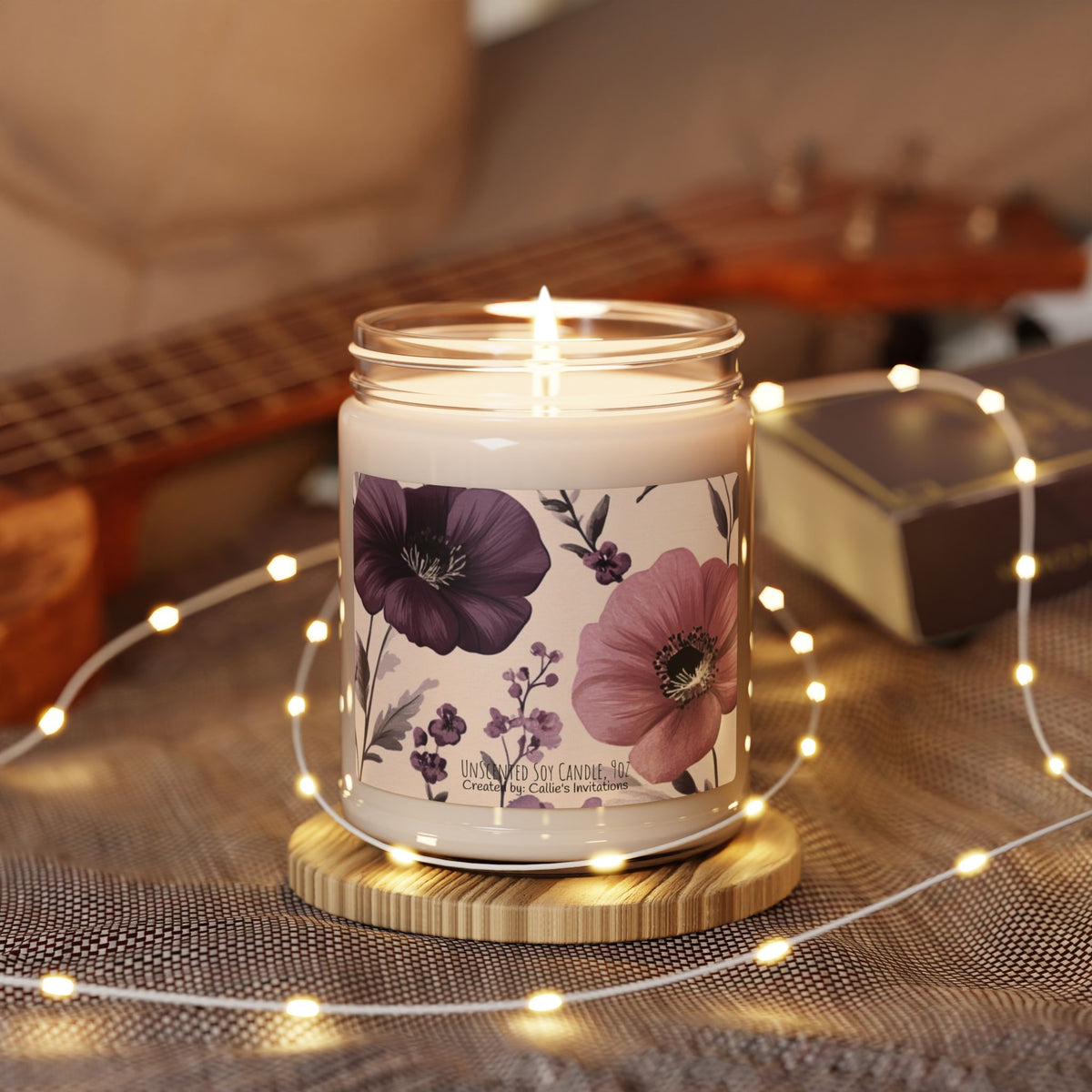 Floral Scented Soy Candle – Aromatherapy Relaxation Candle
