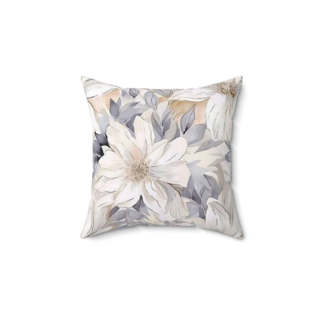 floral square pillow
