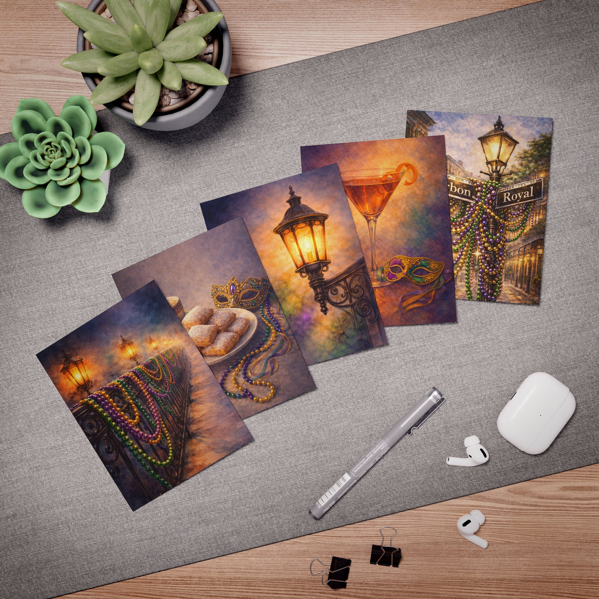 Mardi Gras greeting cards