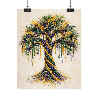 Mardi Gras Bead Tree Wall Art