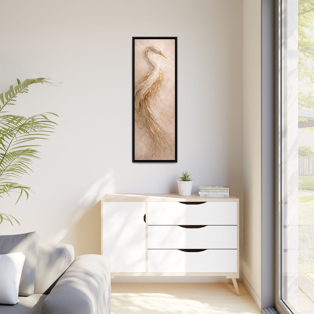Southern Heirloom Heron Canvas Wall Art