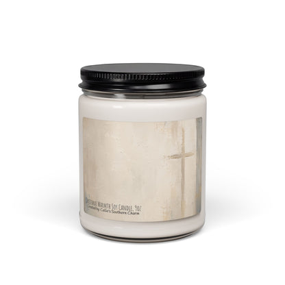Soy Candle 9oz — Subtle Cross Faith Scented Candle (Inspirational Home Gift)