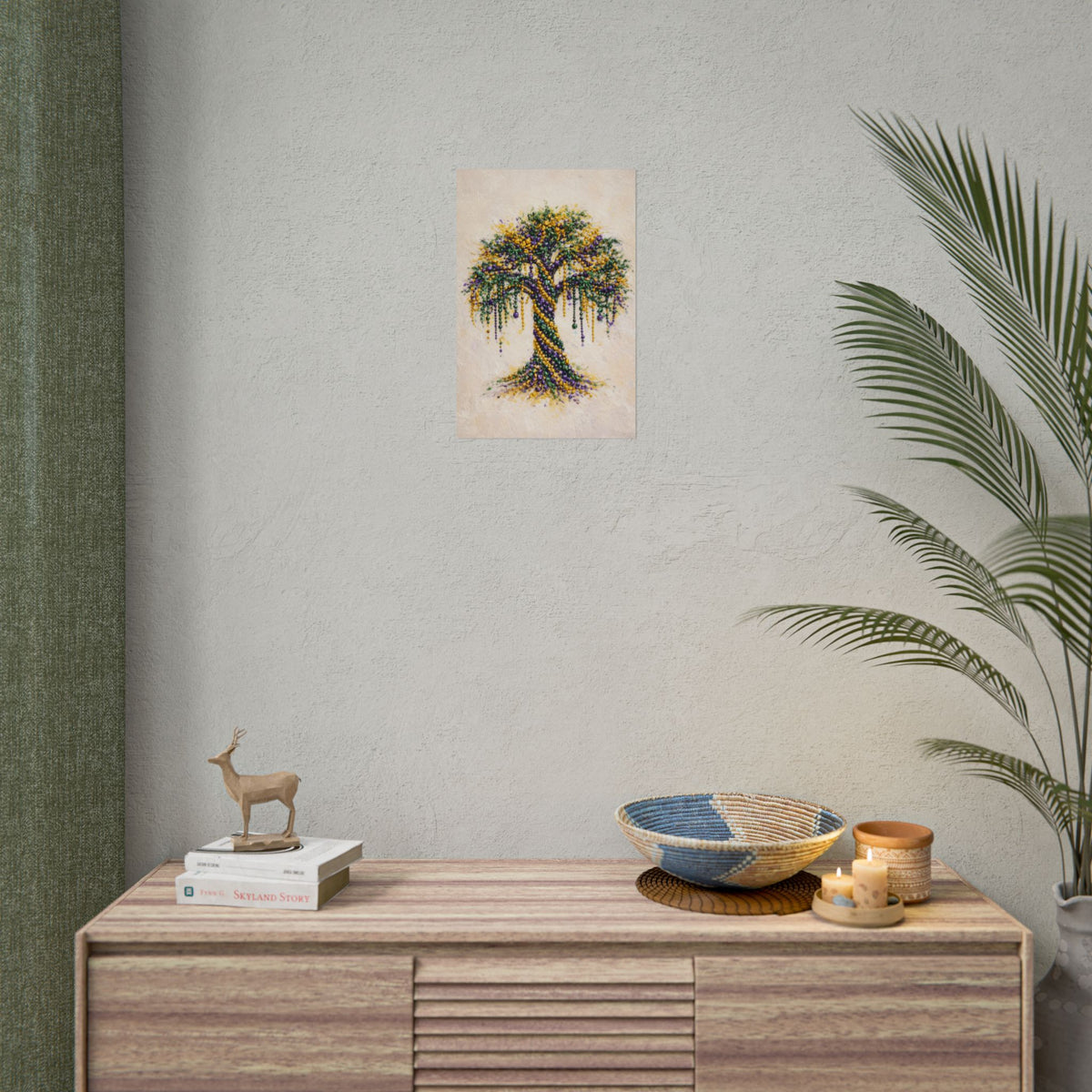 Mardi Gras Bead Tree Wall Art