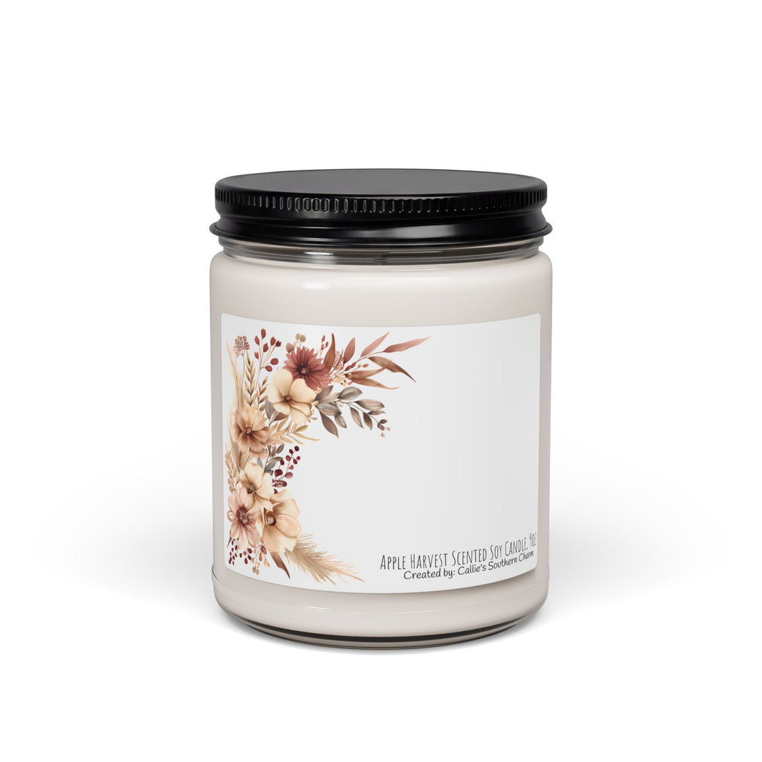 Soy Candle — Autumn Floral Scented 9oz