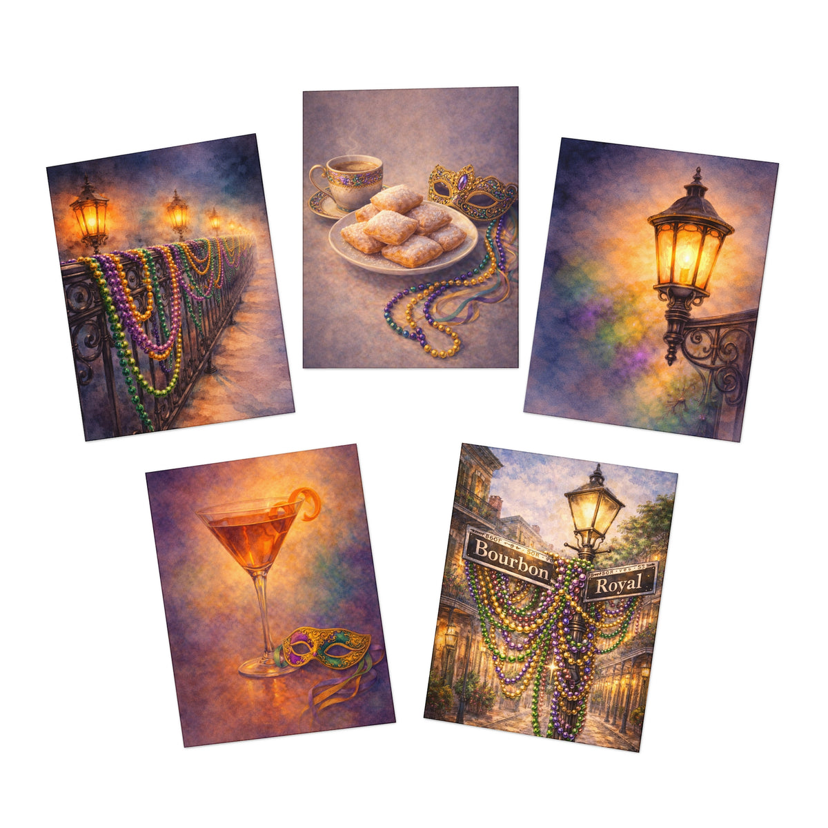 Mardi Gras greeting cards