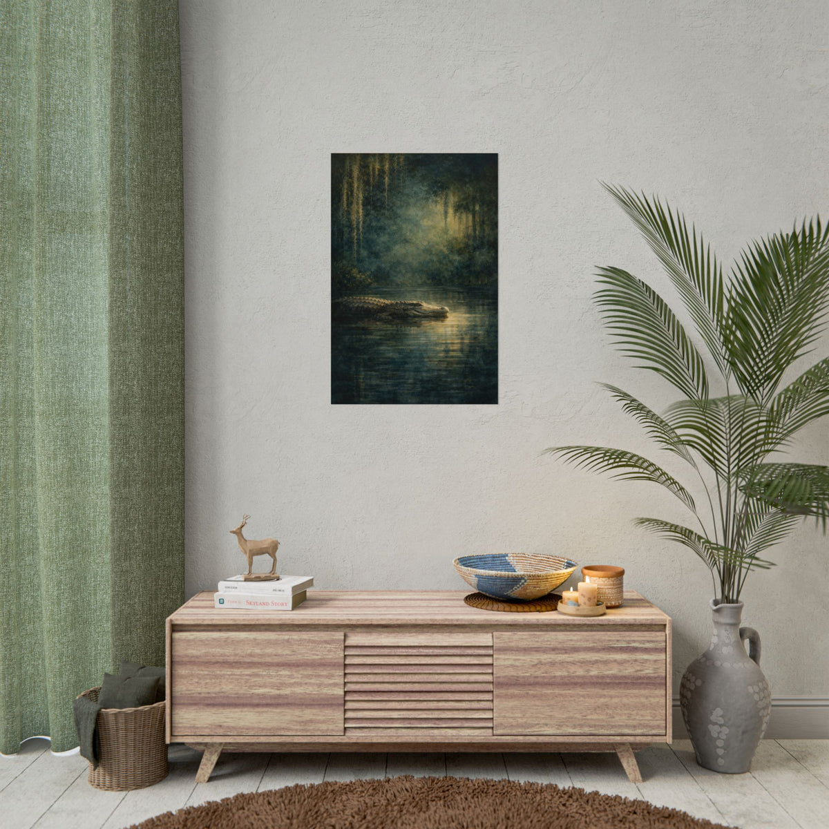 Louisiana Alligator Mystic Spanish Moss Poster