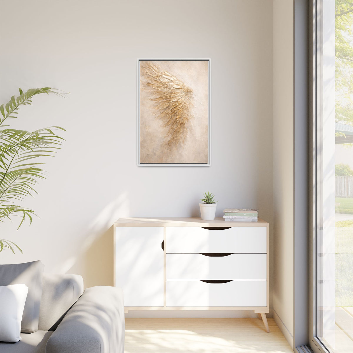 Abstract Angel Wing Canvas Wall Art