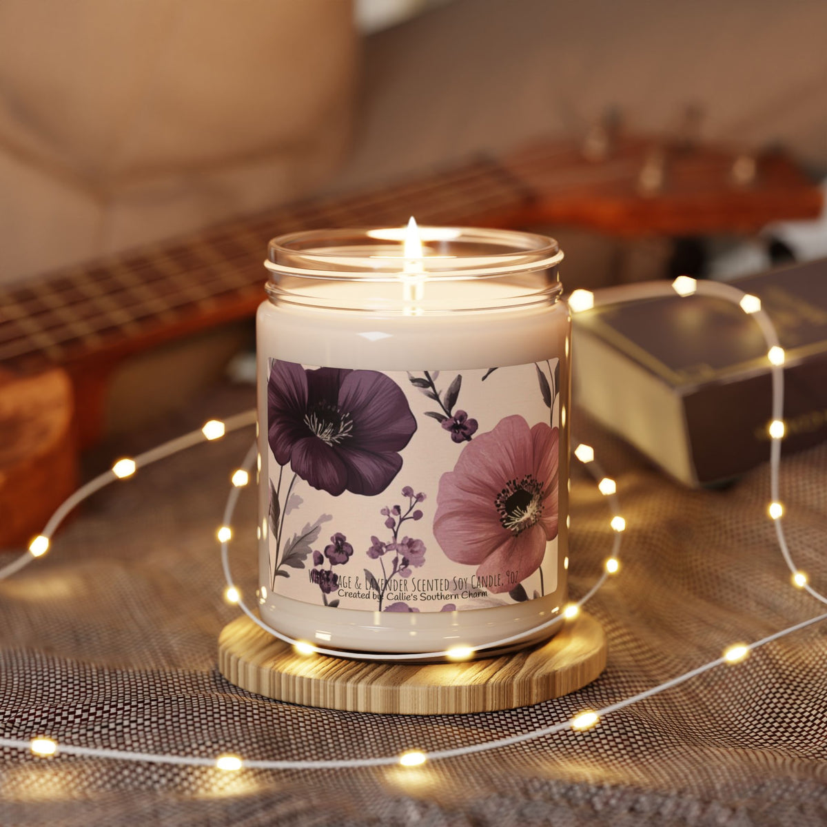 Floral Scented Soy Candle – Aromatherapy Relaxation Candle