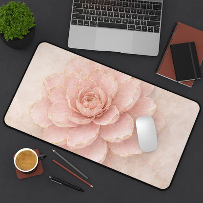Floral Blush Desk Mat
