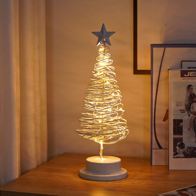LED Spiral Christmas Tree Light | Holiday Table Decor