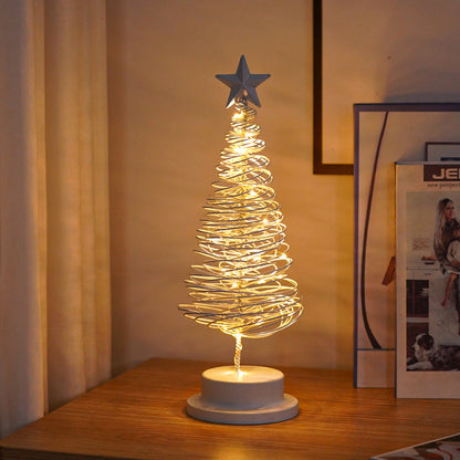 LED Spiral Christmas Tree Light | Holiday Table Decor