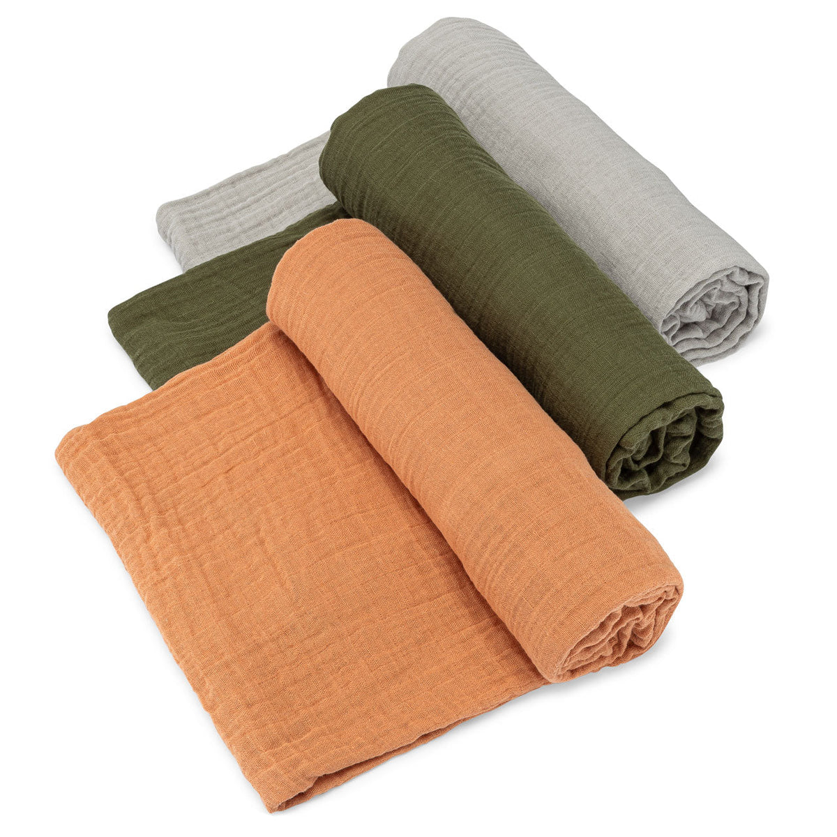 Estes Cotton Muslin Baby Swaddle Blankets – 3 Pack