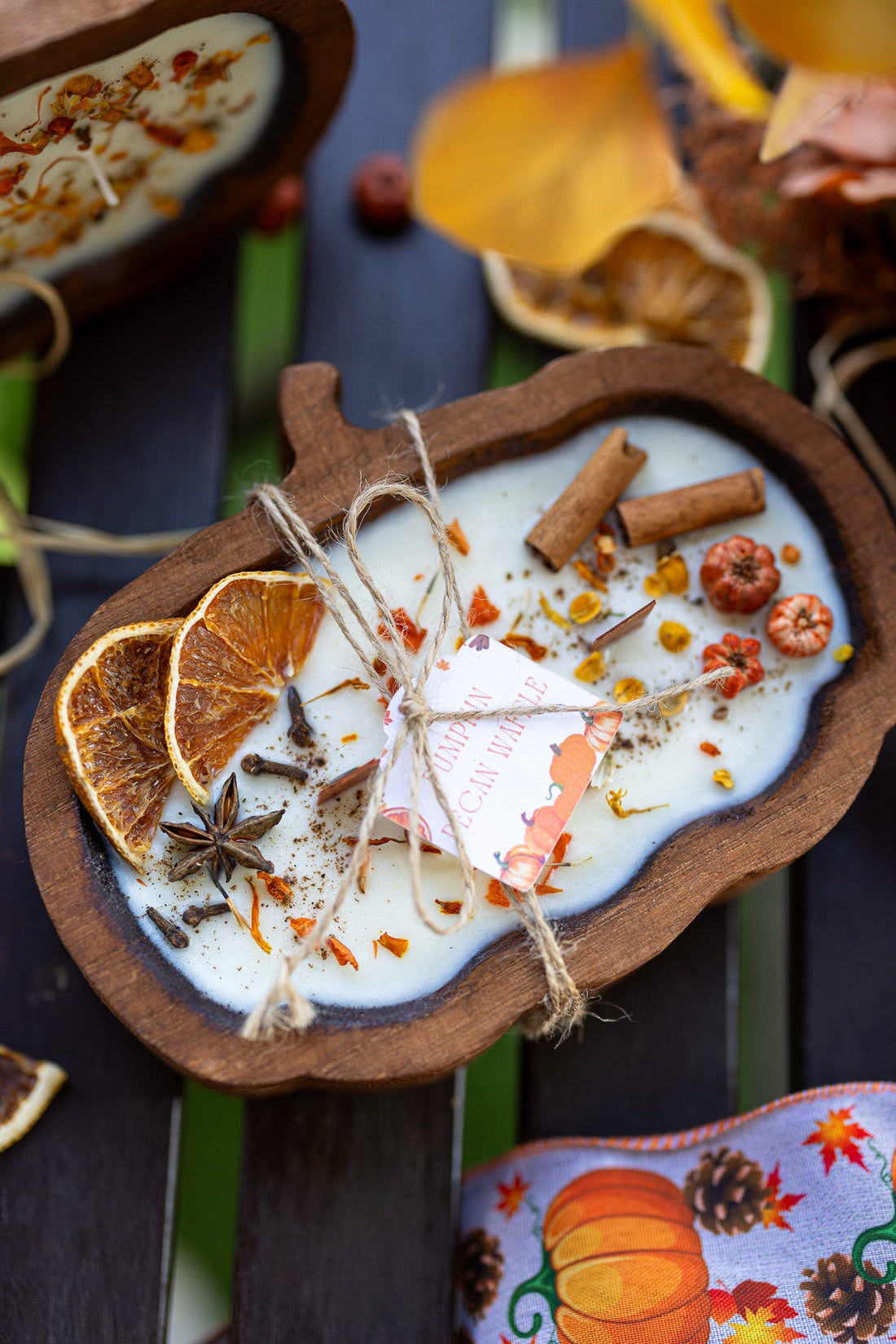 Pumpkin Dough Bowl Candle | Hand-Poured Fall Décor