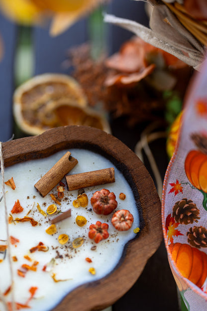 Pumpkin Dough Bowl Candle | Hand-Poured Fall Décor