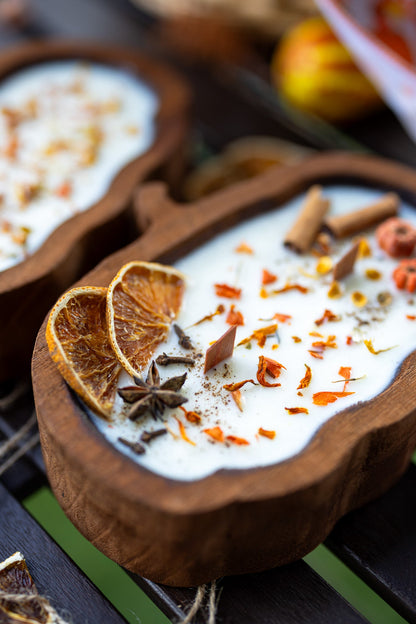 Pumpkin Dough Bowl Candle | Hand-Poured Fall Décor
