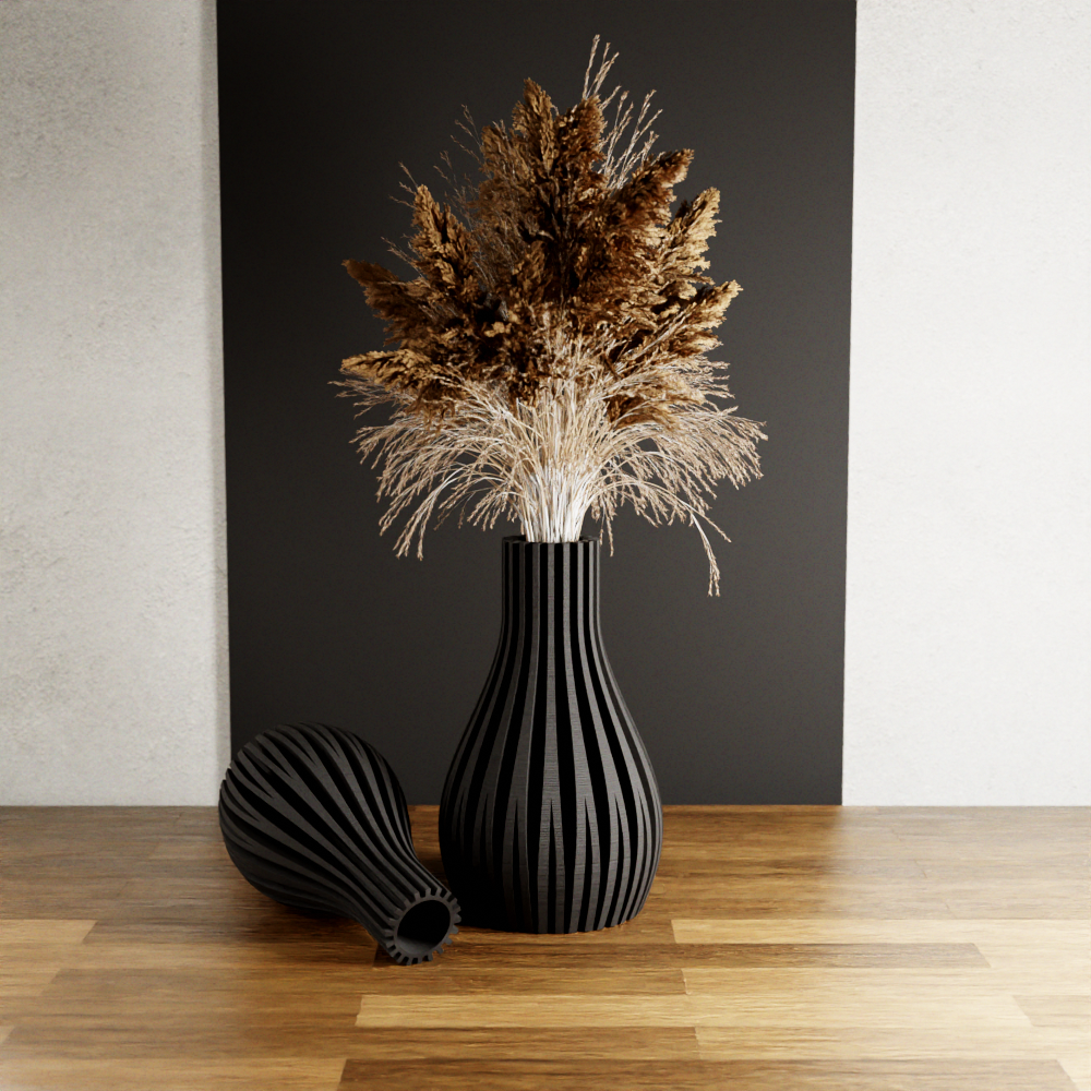 WILLOW Sculptural Fluted Vase