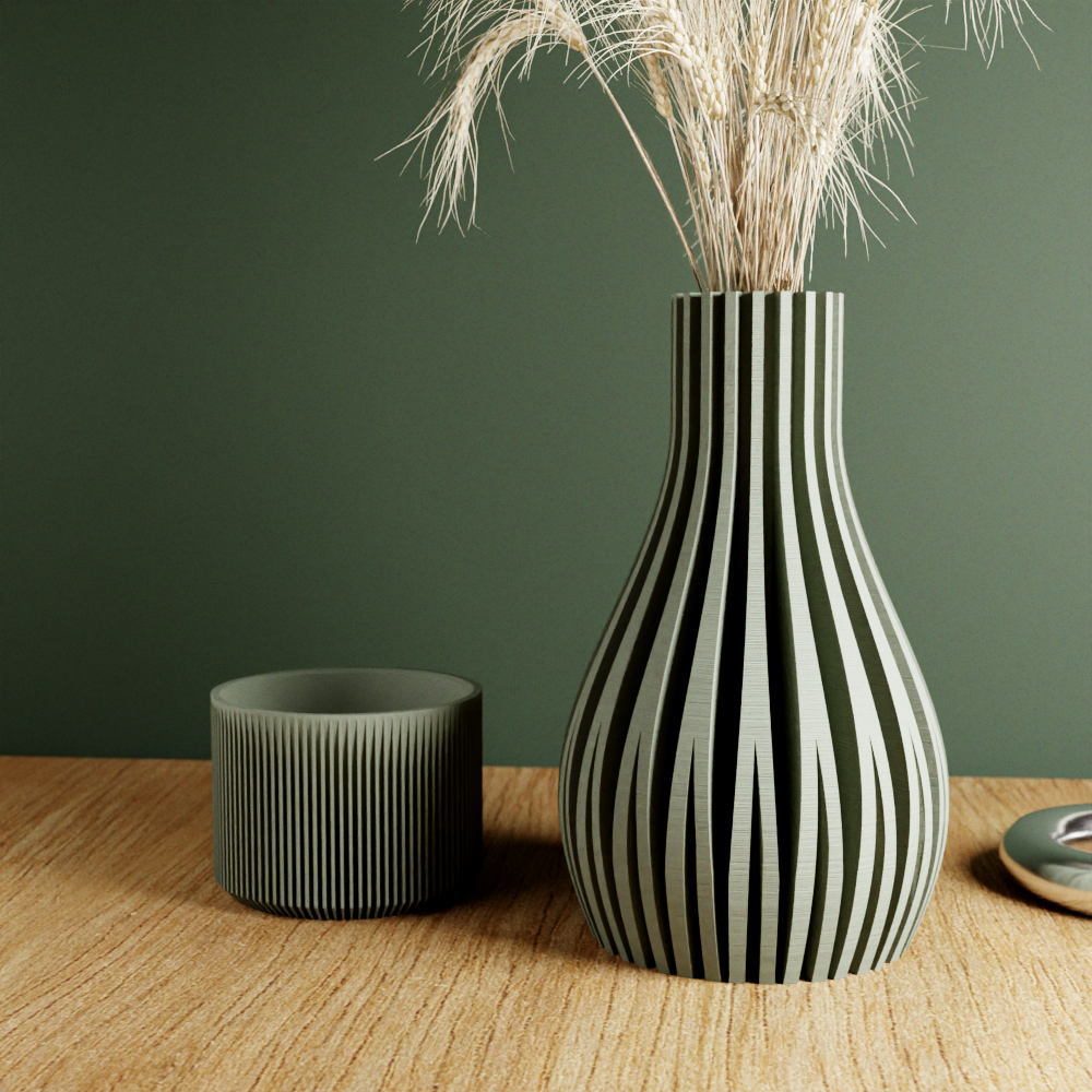 WILLOW Sculptural Fluted Vase